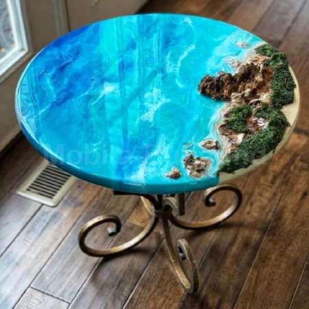 Журнальный столик из эпоксидной смолы A-7